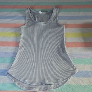 Under Armour Light Gray Ribbed Tank Top